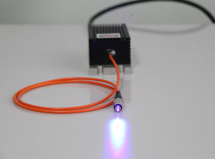 405nm 250mW Blue-Violet Laser Single Mode Fiber Coupled Laser With Power Supply